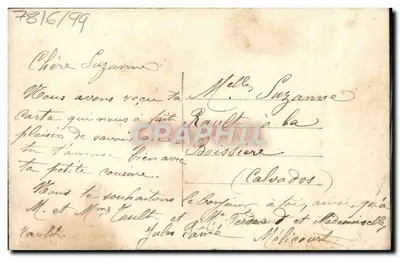 Bukiet róż i mleczów — J.M.T. PARIS — nr 207 — Rewers