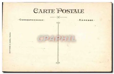 Paysage rural avec église — Éditeur G. Harel, Paris — Verso