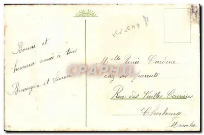 Bukiet róż — Nowy rok — Wydawca: C. G. G. (drukarnia) — Numer serii: 181 — Rewers