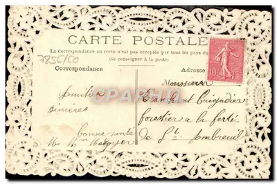 Blue Flower Bouquet — Souvenir of Friendship — Publisher not visible — Back