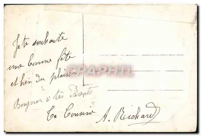 Bouquet de fleurs — Bonne Fête — A.H.R. 292 — Rewers