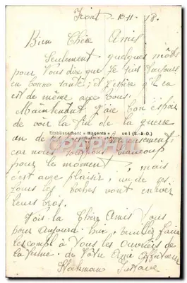 Rosas e borboleta — edição PEX 540 — Verso