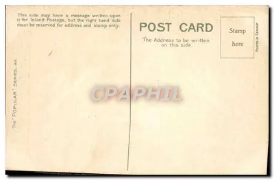 Orvalho — carta postal — Série 'Popular', 169, impressa na Alemanha — Verso