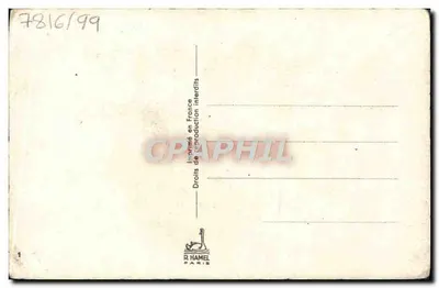 Bukiet róż — biała róża i czerwona róża — G. LA FORGE 42 — Rewers