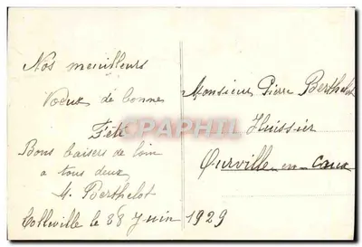 Dwie róże — Fauvallès 1909 — wydawnictwo Fauvallès — Rewers