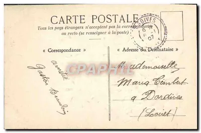 Bouquet de fleurs — Bonne Année — wydawca nieznany — Rewers