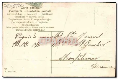 Souvenir d'amitié — livro aberto decorado com rosas e folhas de trêfalo — editor não visível — Verso