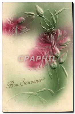 Flores de papoulas — Bon Souvenir — editor desconhecido, número de série não visível