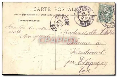 Flores de papoulas — Bon Souvenir — editor desconhecido, número de série não visível — Verso