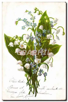 Arranjo de flores — lírios e myosotis — Graphphil