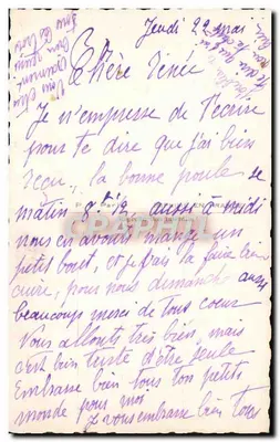 Souvenir de Printemps — con un freno y flores de primavera — editor DT, n° 1100 — Reverso