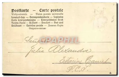 Lily of the Valley — Carte postale multilingue — Union postale universelle — Verso