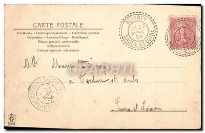 Bukiet kwiatów — Muguety i pensje — Rewers