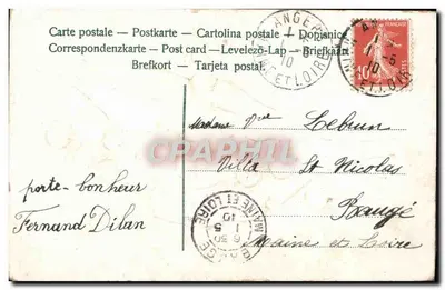 Lily of the Valley — Souvenir de Mai — Angers, France — Verso