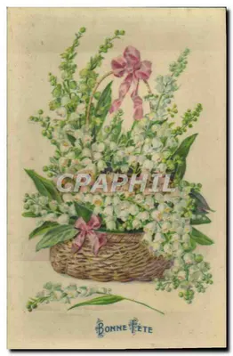 Buquê de muguet — editor K.F. — série 1866
