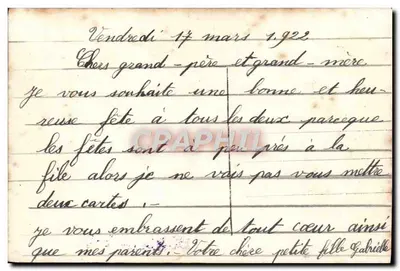Flowers in a Cart — Happy Birthday — Dix, n° 685 — Back