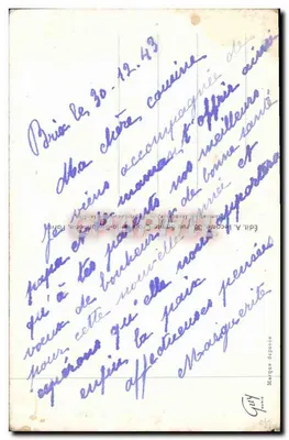 Arranjo de pêssegos — Boa Ano — Éd. A. Lecomte, Paris — Verso