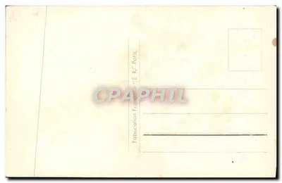 Bouquet de peonías — ilustración — Fabricación Francesa 'E.R.' París — Reverso