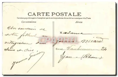 Pensée violette — ilustracja — wydawca nieczytelny — Rewers