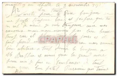 Ruralski pejzaż z kościołem — Myśl to kwitnienie wiernego serca — N°557 — Rewers