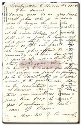 Pansée violette — fleur au centre — éditeur non imprimé — Verso