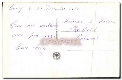 Pansie — vista di paese al tramonto — Y. NOJER 2567 — Verso