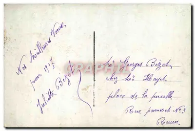 Pansies — krajobraz z zachodem słońca — DIX nr 63614 — Rewers