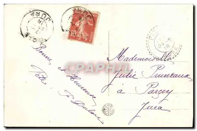Paisagem rural — carta de amizade — ZED 417 — Verso