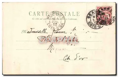 Kwiaty myśli — ilustracja akwarelowa — Marguerite Bolot — Rewers