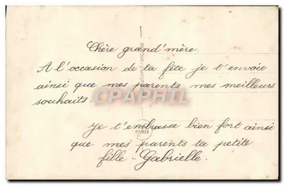 Kwitki myśliwki w wiadrze — Szczęśliwego Dnia — PC Paris 850 — Rewers