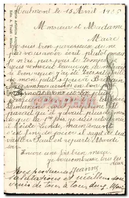 Pansées — variedades coloridas — Éd. A. Traldi, Milano — Verso