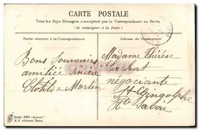 Arranjo de penséis — Mil Desejos de Rete — K.F. editores, Paris, Série 3004 — Verso