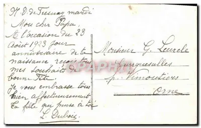 Pansze w doniczce z dekoracją — Gloria, nr 344 — Rewers