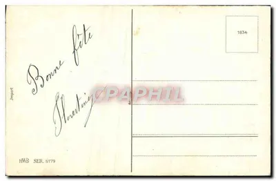 Mude de tulipas — editor H.W.B. n° 5179 — Verso