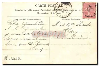 Mistral — Branche de gui avec baies et champignons — E. F. Éditeurs, Paris, Série 1162 — Rewers