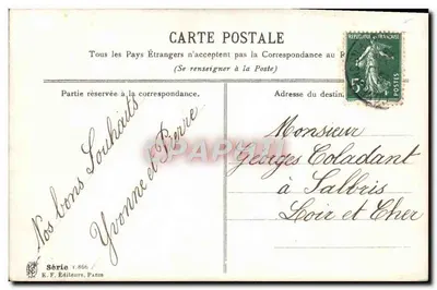 Arranjo de lilás — Série 1.866 — K.F. Editores, Paris — Verso