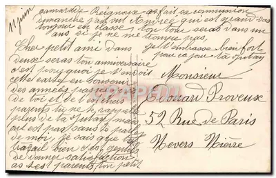 Íris — paisagem fluvial — editor S. & D. n° 3689 — Verso