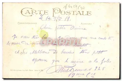 Lilas — Amor Cinza — Ed. Brecheynous, Imp. LdL, Série N°18 — Verso