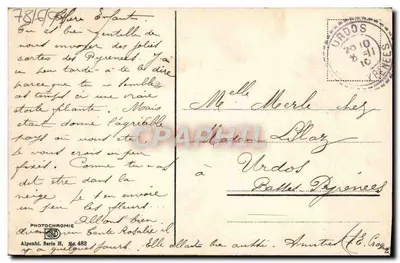 Bukiet różanek — Photochromie Alpenbl. Serie H. N° 488 — Rewers