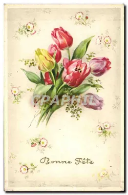 Bouquet de tulipas — Feliz Aniversário — editor JB SPECIAL n° 6773