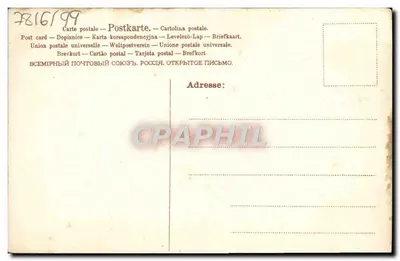 Flores e paisagem — Boas-vindas ao ano novo — A.&M.B. N° 462 — Verso