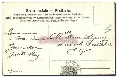 Mistelo — 'Feliz ano!' — A.S. V. n° 316 — Verso