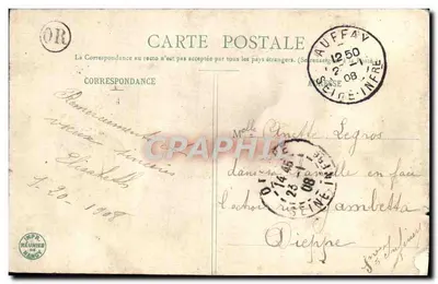 Femme avec couronne de lys — Édition Legeret, Le Eys — Verso