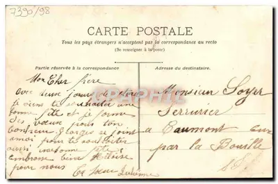 Arranjo de flores — As flores passam, a amizade permanece — Carta postal — Verso