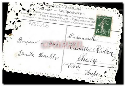 Lembrança de Amizade — Editor desconhecido, número de série não visível — Verso