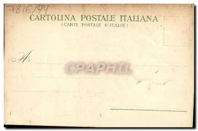 Main tenant un bouquet de pensées — éditeur CARTOLINA POSTALE ITALIANA, n° 7816/99 — Verso