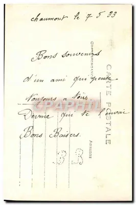 Flores e laço — Amizades do 107º R.A.L. — Editor não identificado — Verso