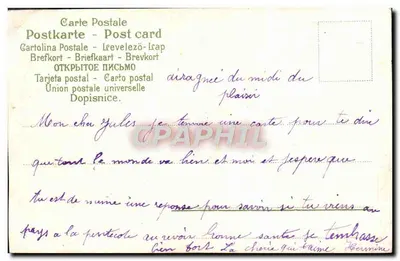 Drzwi Szczęśliwe — z pająkiem i trójkątem — wydawca BER. 237 — Rewers