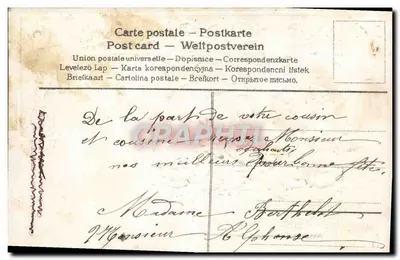 Bukiet róż — Szczęśliwego Dnia — wydawca nie widoczny — Rewers