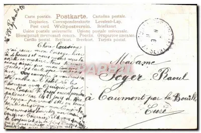 Fille en robe rose tenant un bouquet de roses — souvenir affectueux — éditeur LA PERUBAVDE, n° 65 — Reverso
